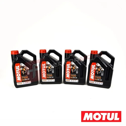 Motul Fully Synthetic 4 Stroke Engine Oil Multipack 4 x 4L 7100 5W40