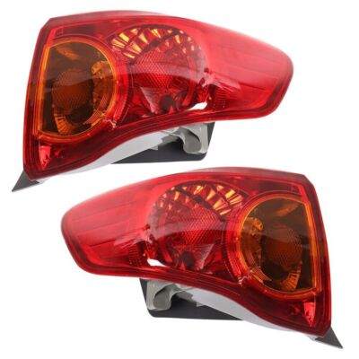 For Toyota Corolla 2009-2010 Outer Driver Left Side Tail Light Brake Lamp Red