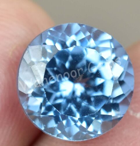 Natural Blue Jeremejevite 6.65 Ct Round Namibia FLAWLESS Loose Gemstone - Picture 4 of 6