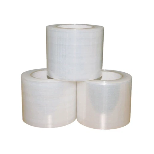 2x Bundling Film 100mm x 300m 20um Clear Stretch Wrap Film Mini Wrap 76mm core