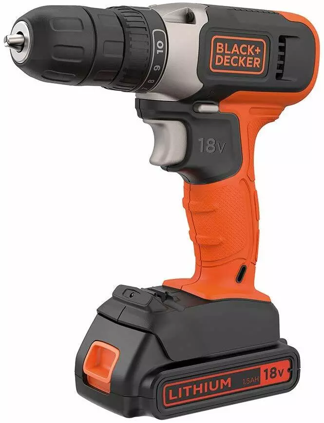Black Decker Cordless Drill Driver 18V Battery Charger