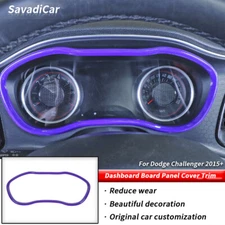 Purple Instruments Dashboard Panel Display Frame Trim for Dodge Challenger 2015+