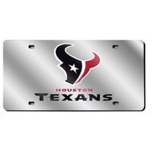 Nfl Houston Texans License Plate Tag Mirror Finish Heavy Duty Car Truck Nfl Houston Texans License Plate Tag Mirror Finish Heavy Duty Car Truck