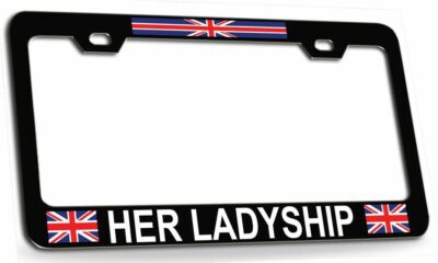 HER LADYSHIP British License Plate Frame-CAN PERSONALIZE
