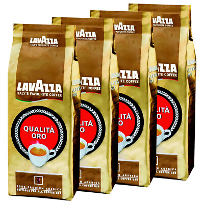 4 x LAVAZZA ORO Kaffee ganze Bohnen 250g