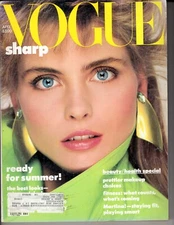 Vogue Mag April 1985 Kim Alexis Renee Simonsen Paulina Porizkova Lee Radziwill