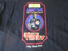 Vintage Disney DICK TRACY Movie PROMO T-Shirt Black XL Single Stitch Made in USA