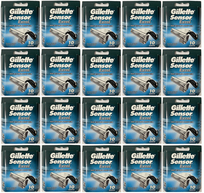 Gillette Sensor Excel Razor Blades - 200 Cartridges