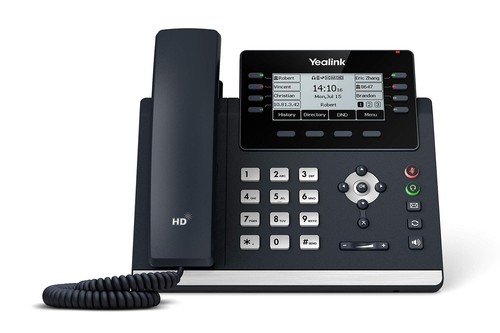 YEALINK T43U IP PHONE 12 VOIP ACCOUNTS 3,7" DISPLAY SIP-T43U - SCHWARZ/SILBER - Bild 4 von 4