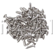 500 x Guitar Pickguard Screws Chrome for Guitar Pickguard and Back Plates