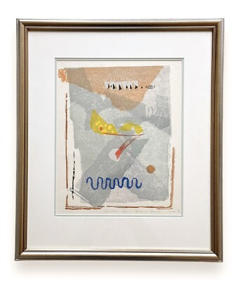 Rikio Takahashi woodblock print Invitation Card  1964