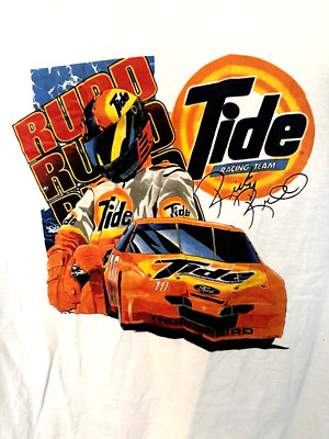 Tide Racing Team Pre Owned-Ricky Rudd TIDE Racing Team NASCAR T-Shirt Mens 5XL Graphic ...