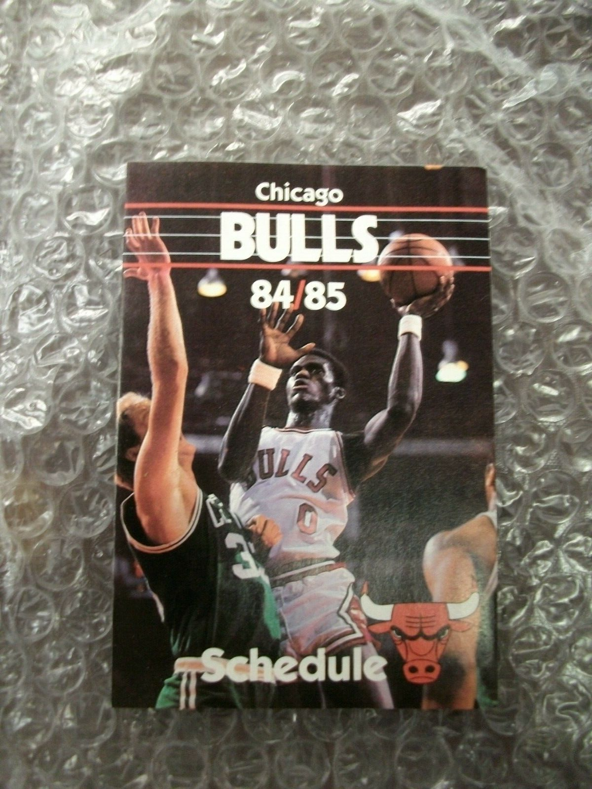 1984-85 Chicago Bulls Pocket Schedule Michael Jordan Rookie year, philco |  eBay