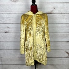 Age Of Love Nataya Velvet Jacket Golden Yellow Embroidered Women’s Sz L