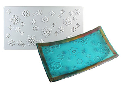 Snowflake Texture Tile Mold - Glass Fusing