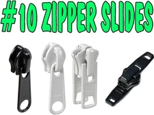 #10 Chain Zipper Sliders Single and Double pull Upholstery-Quanity 2 pre order