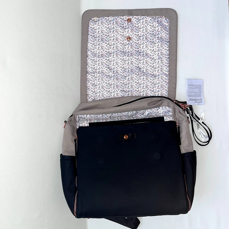 Petunia рассола низ коробка рюкзак подгузник сумка черный / песок - Изображение 4 из 4