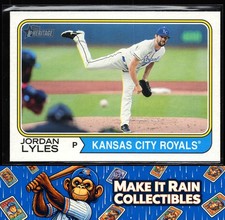 Jordan Lyles 2023 Topps Heritage #160 Kansas City Royals Baseball