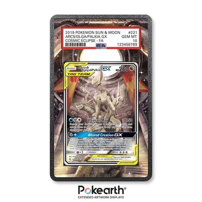 Arceus & Dialga & Palkia GX 221/236 - Kartenetui mit erweitertem Artwork