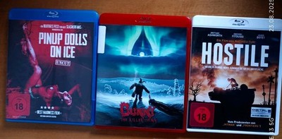Hostile BluRay, Bunny Und Sein Killerding Bluray, Pinup Dolls On Ice Bluray