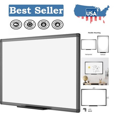 Durable Magnetic Dry Erase Board, 36''x24'' - Ideal for Home, School, Office