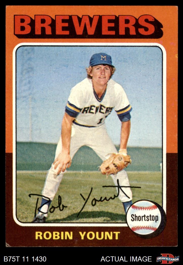 1975 Topps #223 Robin Yount Brewers RC HOF 2 - GOOD