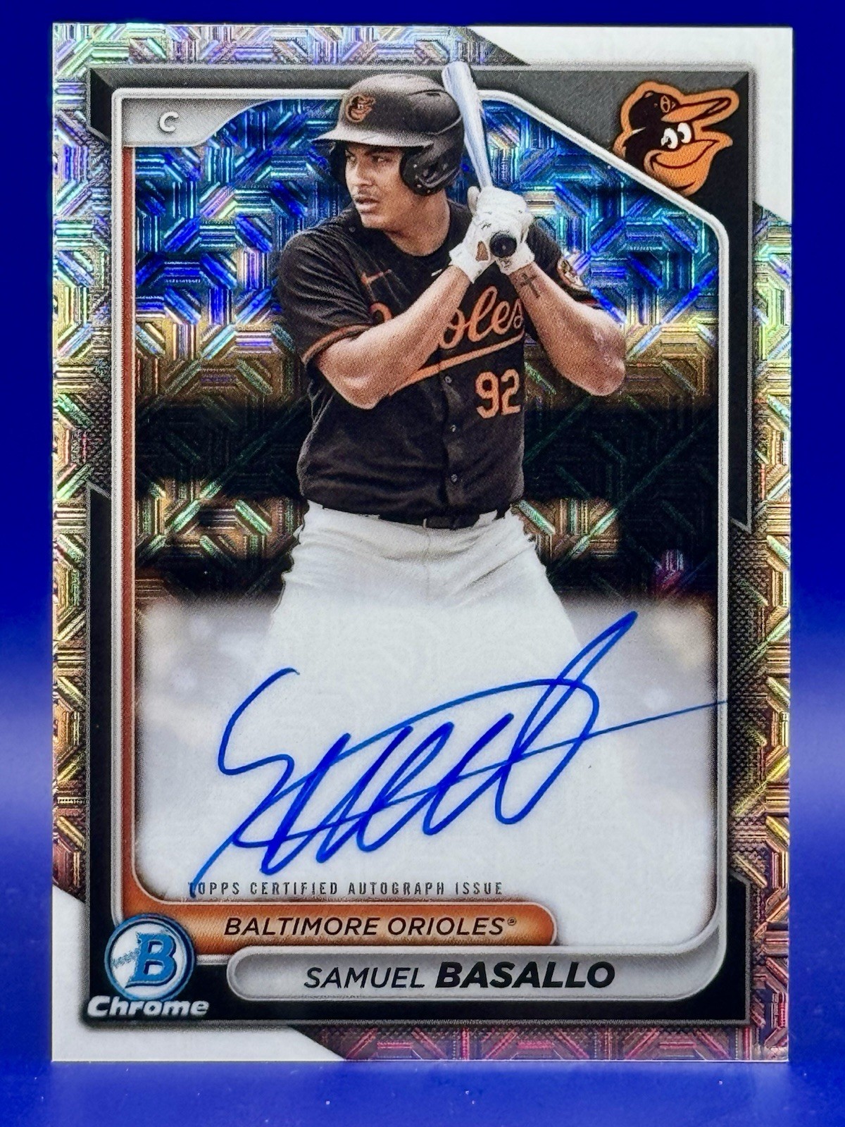 2024 Bowman - Chrome Prospect Mega Box Autographs Samuel Basallo #BMA-SB (AU,RC)