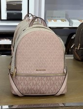 Michael Kors Rhea Medium Zip Pocket Backpack - Powder Blush Multi