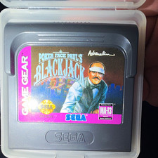 SEGA Poker Face Paul's Blackjack Sega Game Gear Casino Cards Manual Included