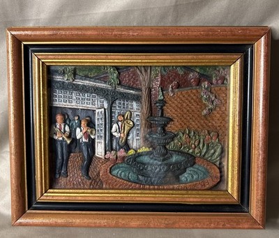 VTG DORE 1993 Street Scene Gallery Jazz Brunch Woodgraph #A524