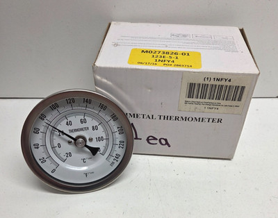 NEW IN BOX! GRAINGER 3'' 0-250F DEGREE 2.5'' STEM THERMOMETER 1NFY4