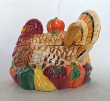 Turkey Gravy Boat with Lid & Ladle