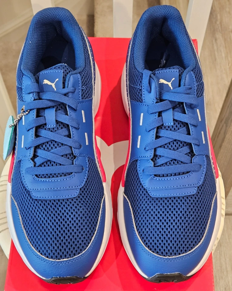 Puma Future Runner Premium Sneakers Galaxy Blue/White/Red 369502-06 Men’s 10.5 - Image 2 of 4