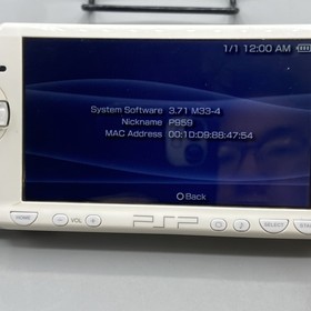 Sony PSP 2001 Playstation Portable White Console Starwars Darth Vader TEST /READ