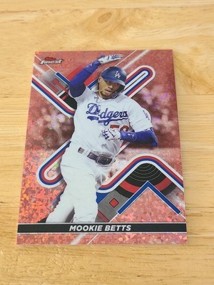 2022 Topps Finest Mookie Betts Rose Gold Mini Diamond Refractor /50 Dodgers $$$