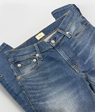 Able Denim The Skinny Denim women jeans Size 26 Blue Medium Wash Ankle Slit