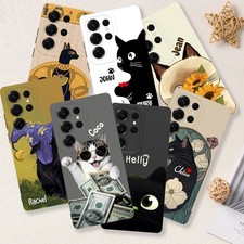 Sweet Cat Pattern Phone Case Customized Cover For Samsung S24 FE S25 S23 A16 A36