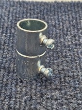1/2" Heavy Duty EMT Conduit Coupling Set Screw Type - Chrome