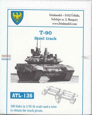 FRUATL136 1:35 Friulmodel Track Link Set - T-90 Steel Track