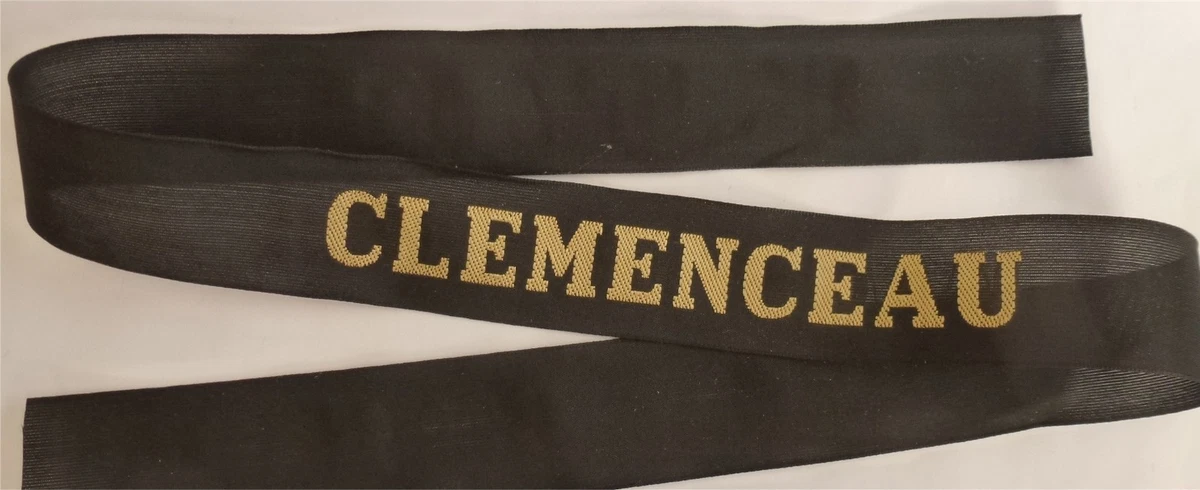 Insigne Original Porte-Avions Clemenceau – Années 1980, 30mm, Aéronavale Marine Nationale, France