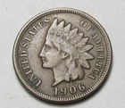 1906 INDIAN HEAD CENT,MOST OF LIBERTY, VERY NICE COIN!!!!(A10)