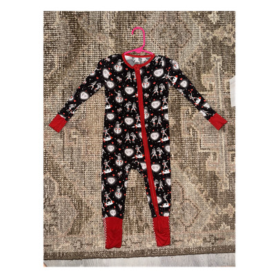 Ecobuntes Bamboo Viscose Zip Sleeper 12-18 Months Astronaut Space Footless