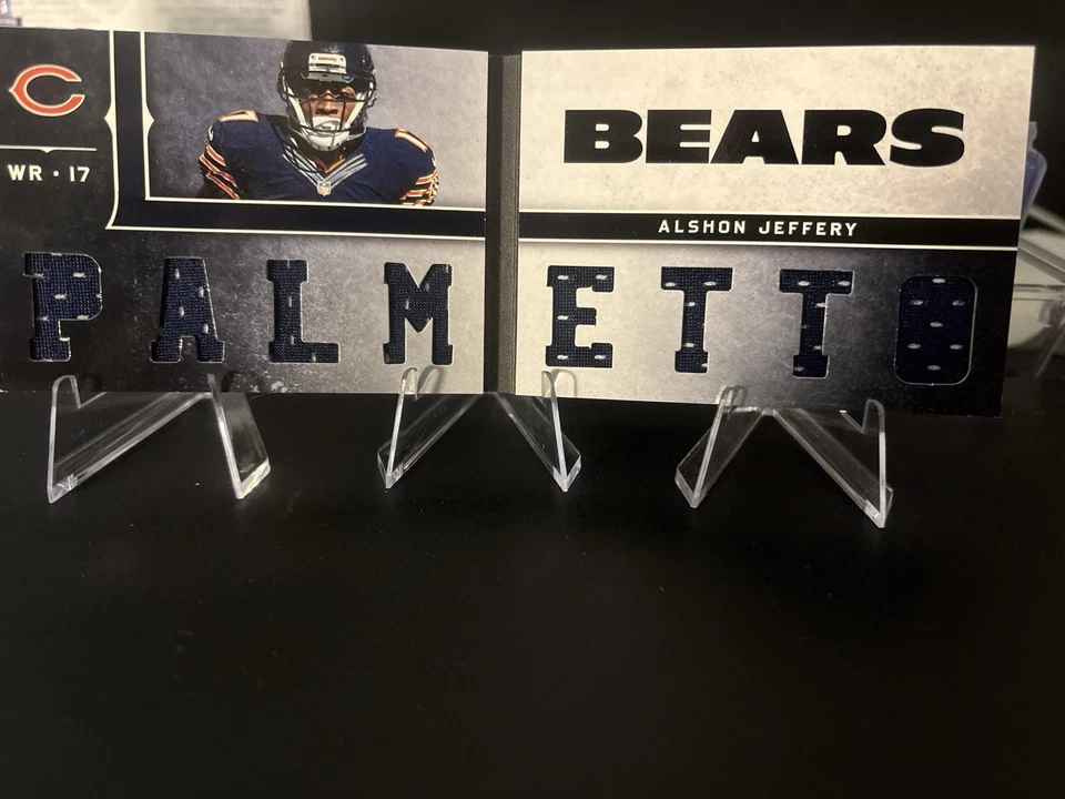 Folleto de parche de camiseta de novato Panini Playbook 2013 Alshon Jeffery/199 Foto 2 de 4