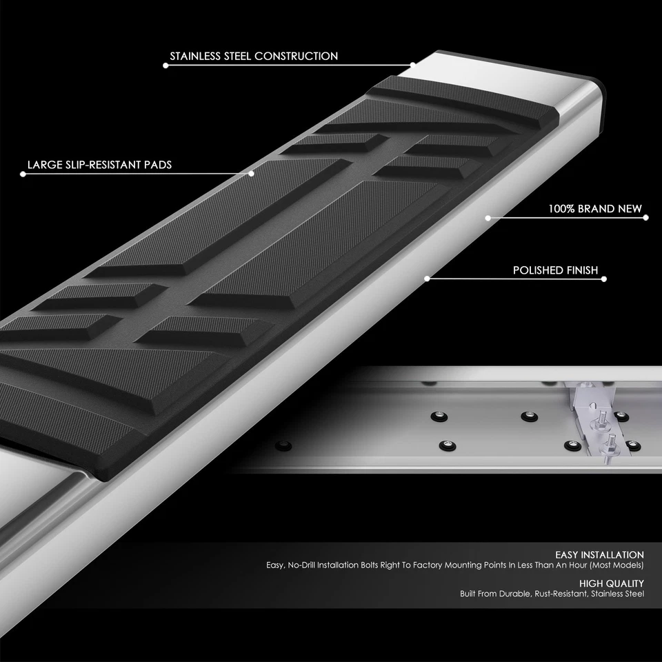 For 11-19 Ford Explorer 6.5" W Premium Running Boards Side Step Pedal Nerf Bar - Изображение 2 из 4