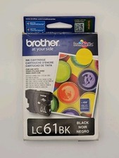 Brother LC61BK Black Printer Ink Cartridge Factory Sealed Exp 05/2017 Genuine
