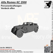 Alfa Romeo 6C 2500 PKW Verdeck offen