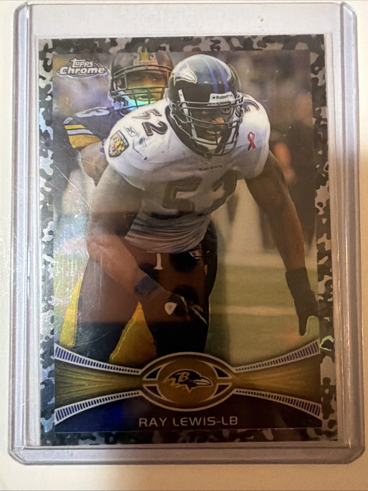 2012 Topps Chrome Ray Lewis #121 Purple Refractor /499