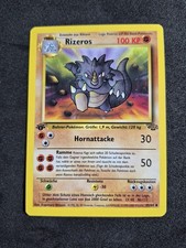 Original Pokemon Karte Rizeros 1.Edition Dschungel Deutsch Exzellent