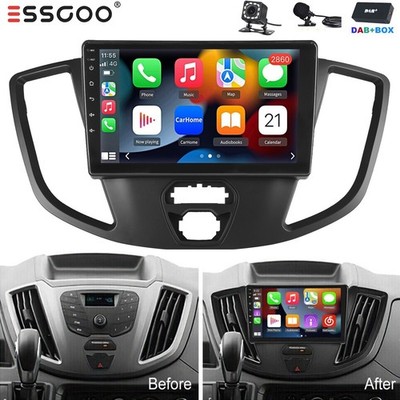 DAB+ 9'' Für Ford Transit Custom 2015-2019 Carplay Android 14 Autoradio Navi Kam+