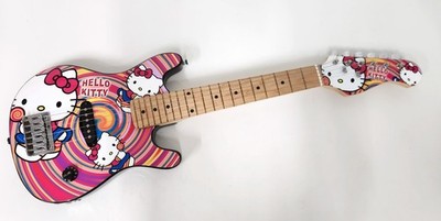 Kinder 1/4 Hello Kitty E-Gitarre, schöne Qualität, 77 cm